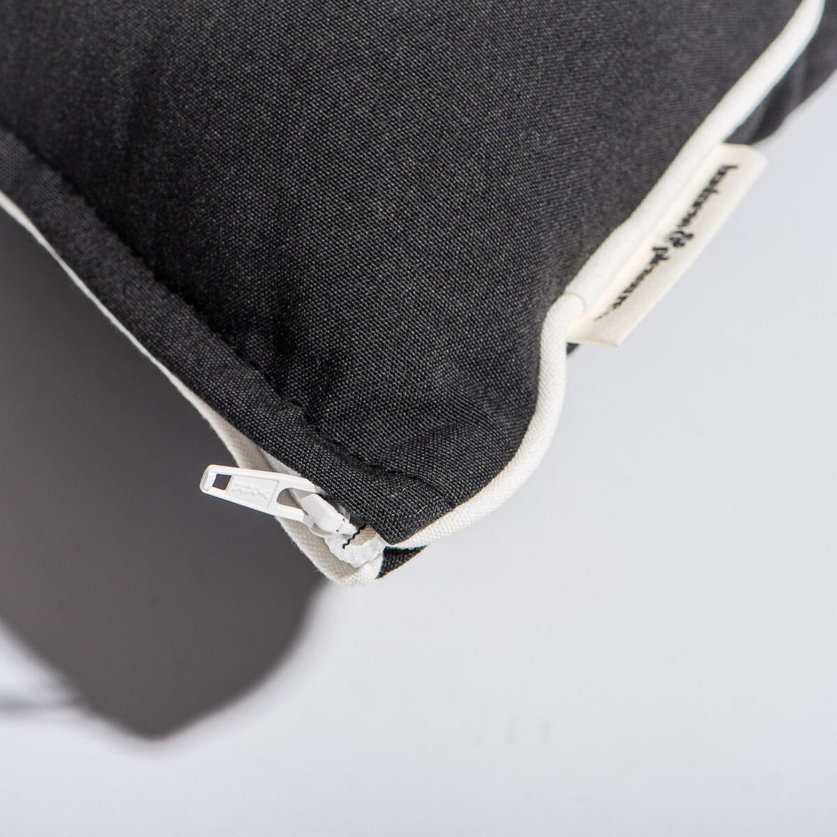 The Small Square Throw Pillow - Rivie Black Small Square Throw Business & Pleasure Co Aus