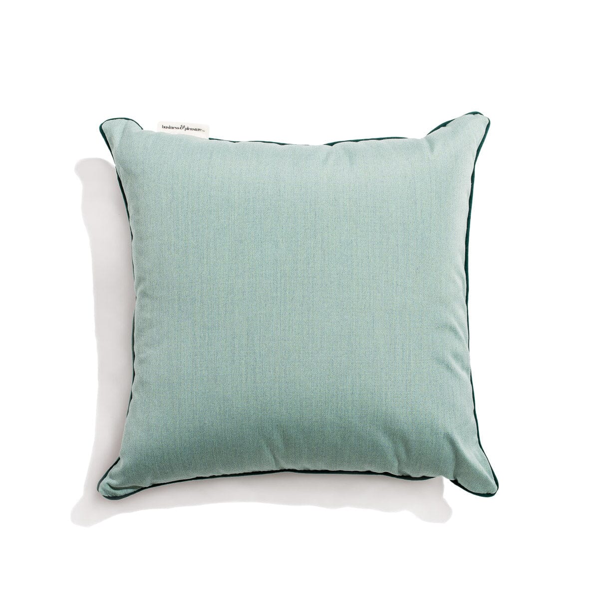 The Small Square Throw Pillow - Rivie Green Small Square Throw Pillow Business & Pleasure Co Aus