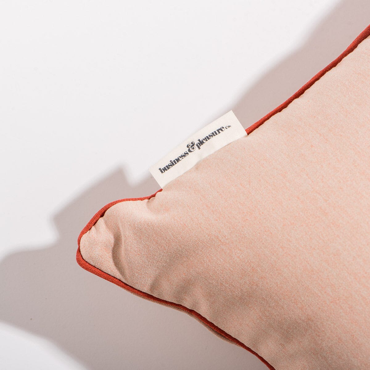 The Small Square Throw Pillow - Rivie Pink Small Square Throw Pillow Business & Pleasure Co Aus