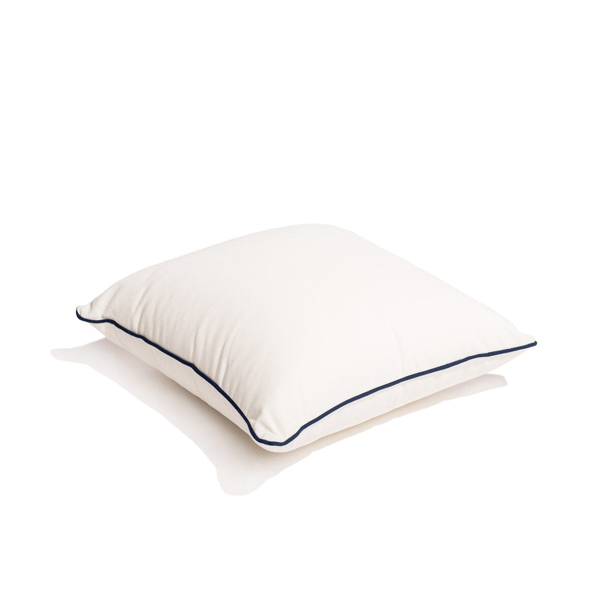 The Small Square Throw Pillow - Rivie White Small Square Throw Pillow Business & Pleasure Co Aus