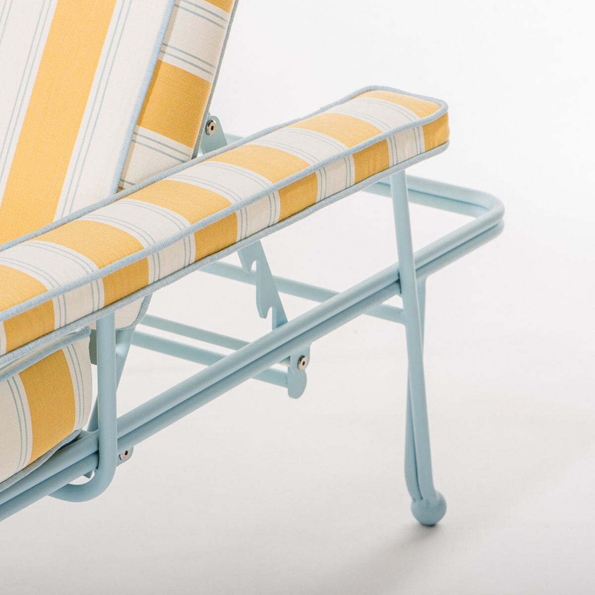 The Waterhouse Sun Lounger - Armrest Set - Tuuli Stripe Yellow Waterhouse Sun Lounger Armrest Set Business & Pleasure Co.