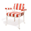 Swatch for The Waterhouse Dining Chair in Crew Le Sirenuse Stripe | Antique White Frame