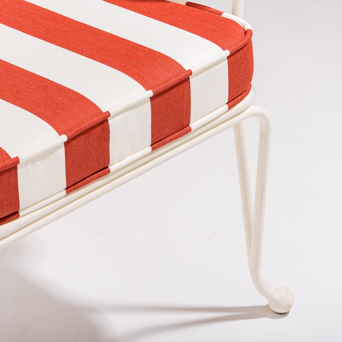 The Waterhouse Dining Chair in Crew Le Sirenuse Stripe | Antique White Frame Kit Business & Pleasure Co.