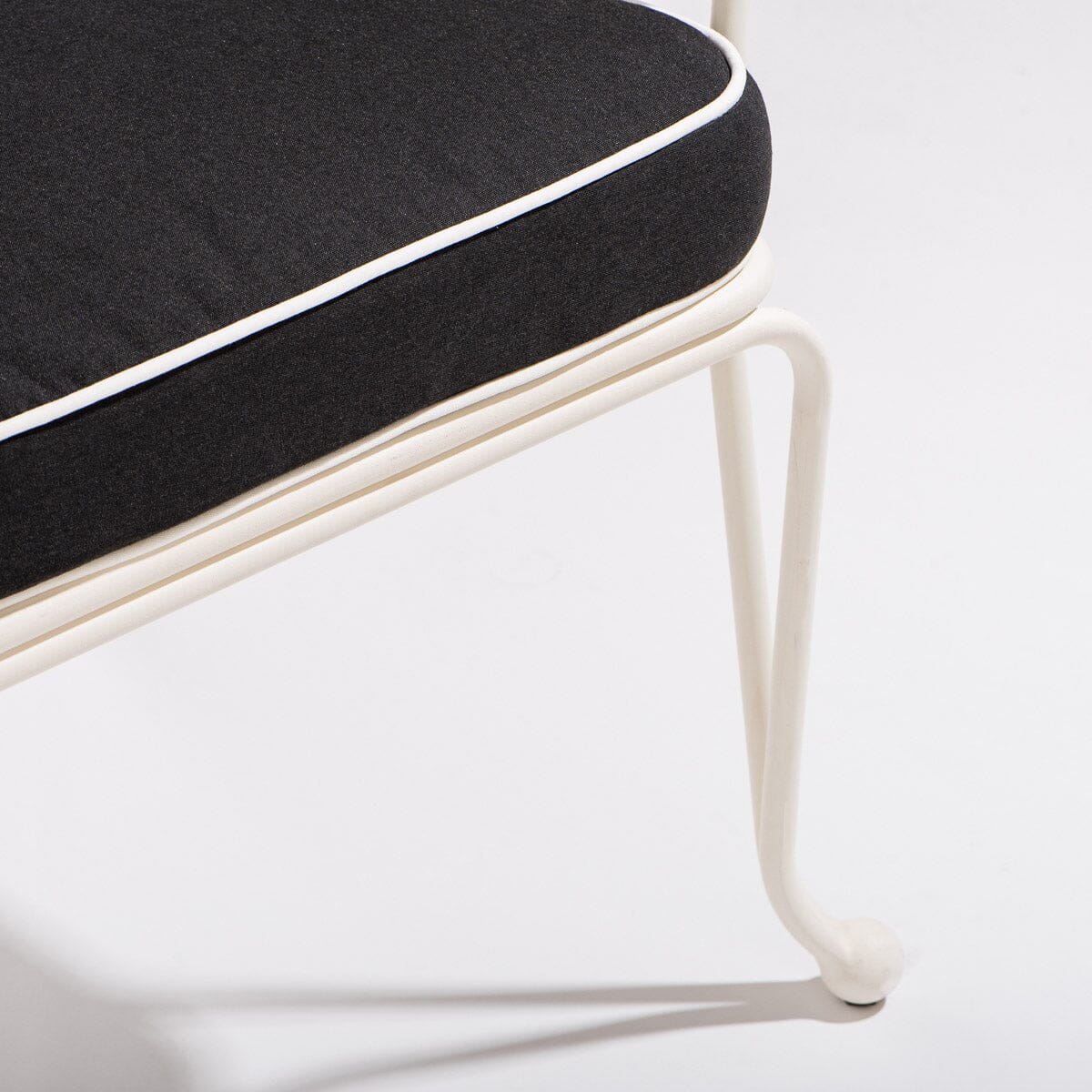 The Waterhouse Dining Chair in Rivie Black | Antique White Frame Kit Business & Pleasure Co.