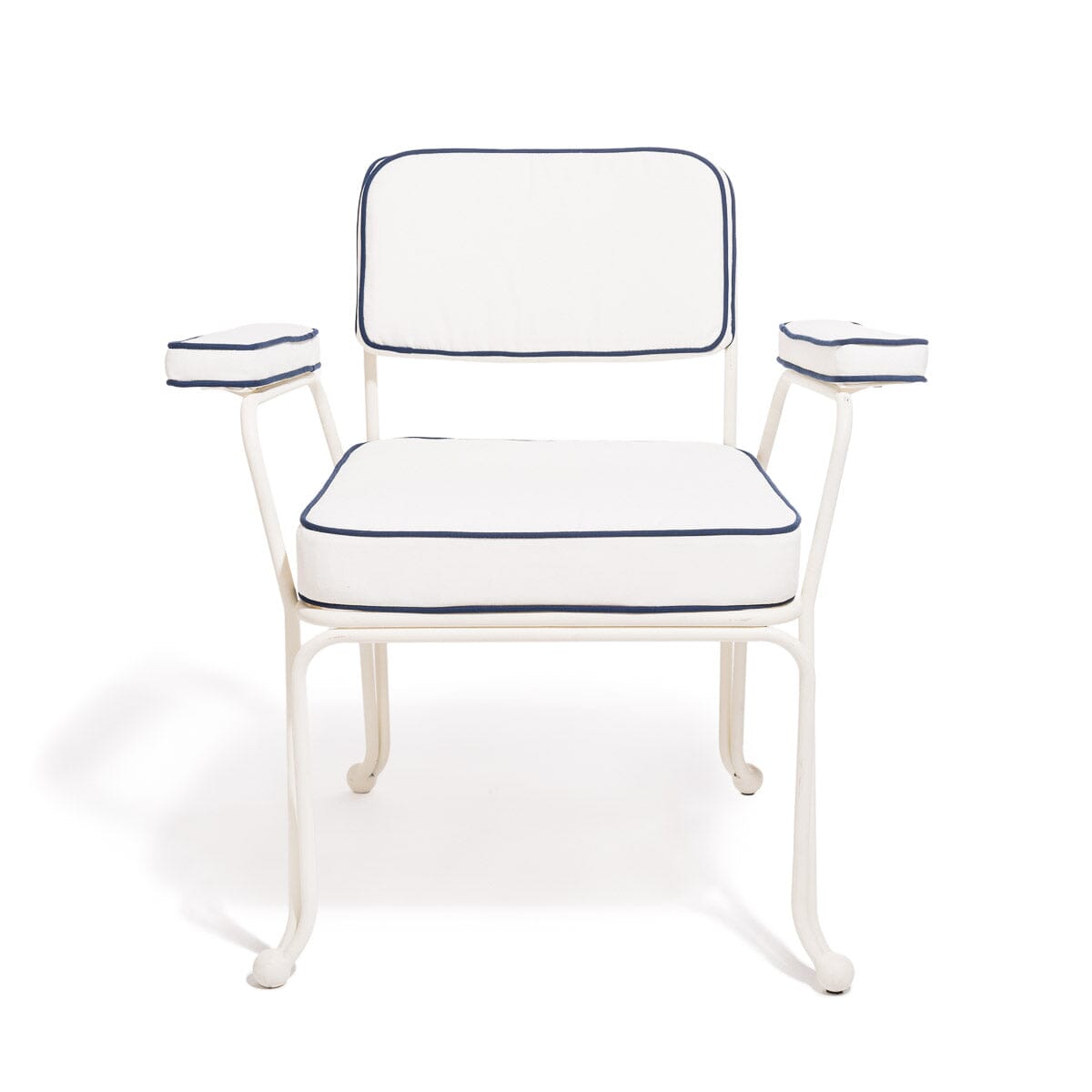 The Waterhouse Dining Chair in Rivie White | Antique White Frame Kit Business & Pleasure Co.