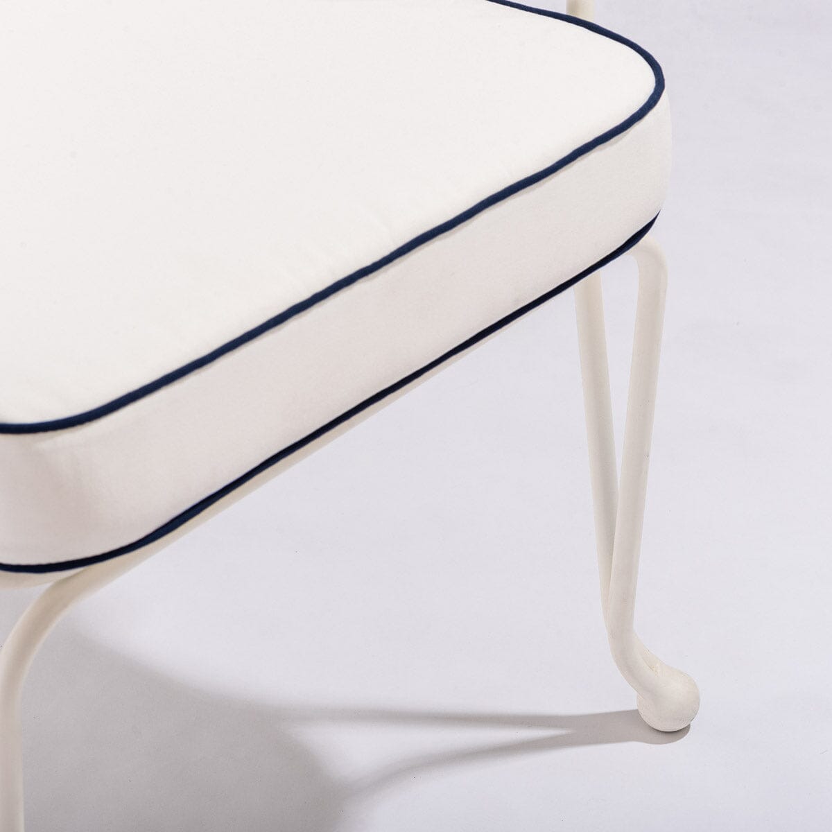 The Waterhouse Dining Chair in Rivie White | Antique White Frame Kit Business & Pleasure Co.