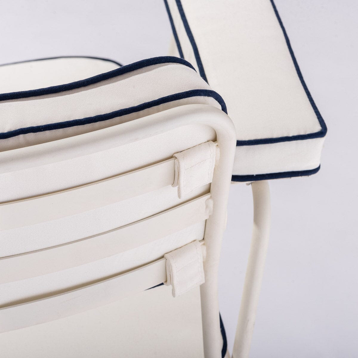The Waterhouse Dining Chair in Rivie White | Antique White Frame Kit Business & Pleasure Co.