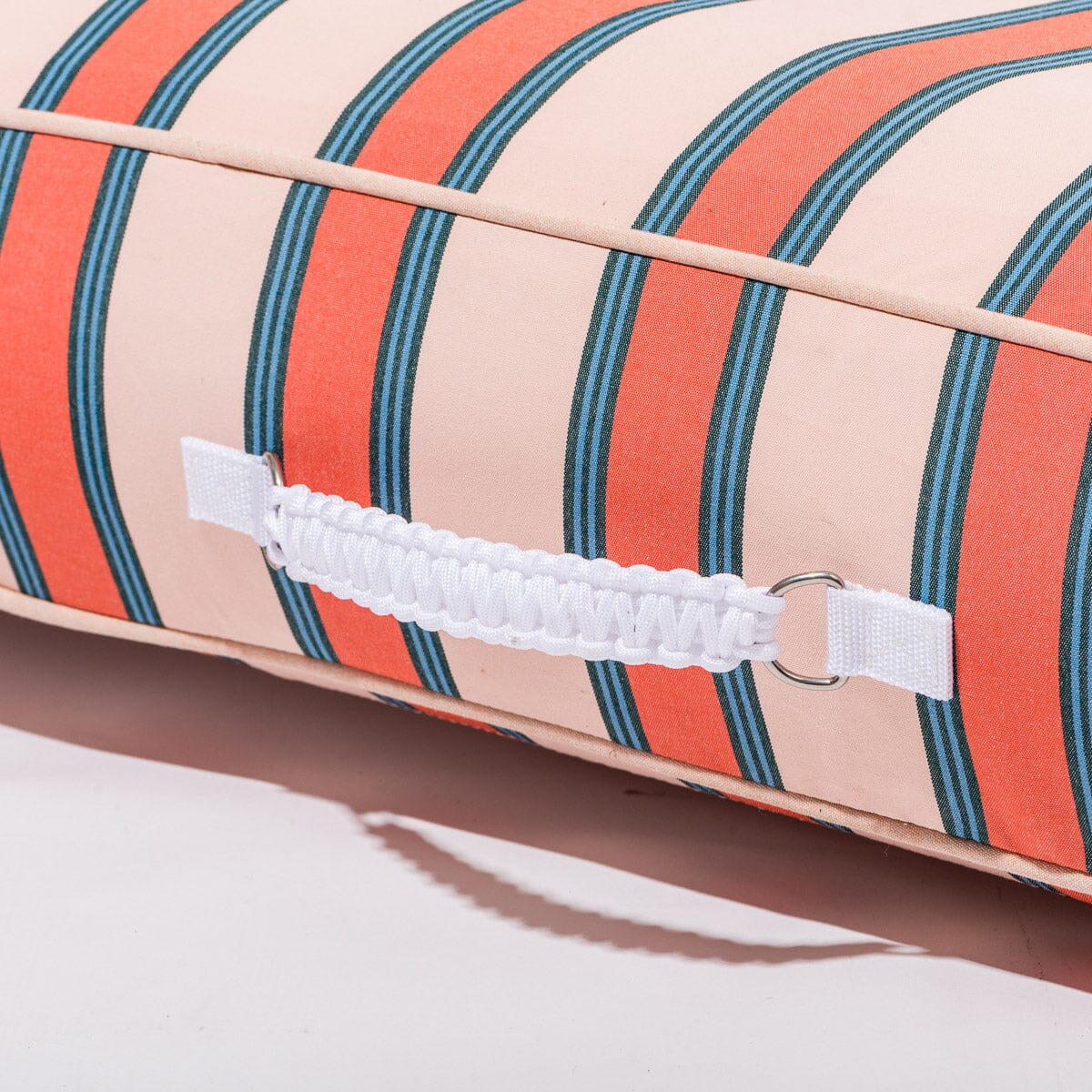 The XL Pool Lounger - Bistro Dusty Pink Stripe Pool Lounger Business & Pleasure Co Aus
