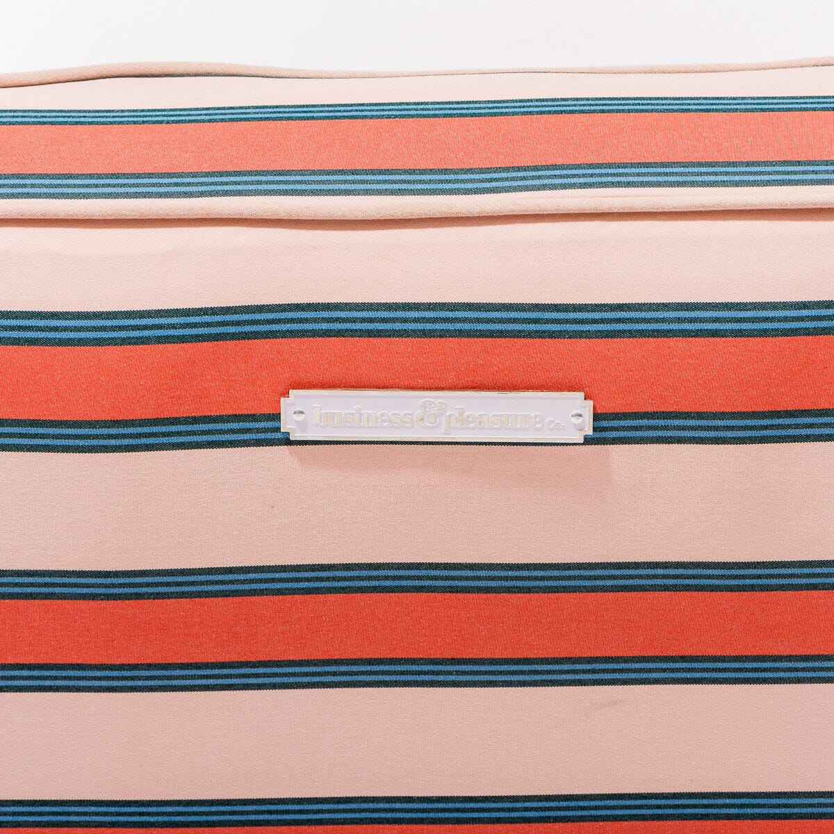 The XL Pool Lounger - Bistro Dusty Pink Stripe Pool Lounger Business & Pleasure Co Aus