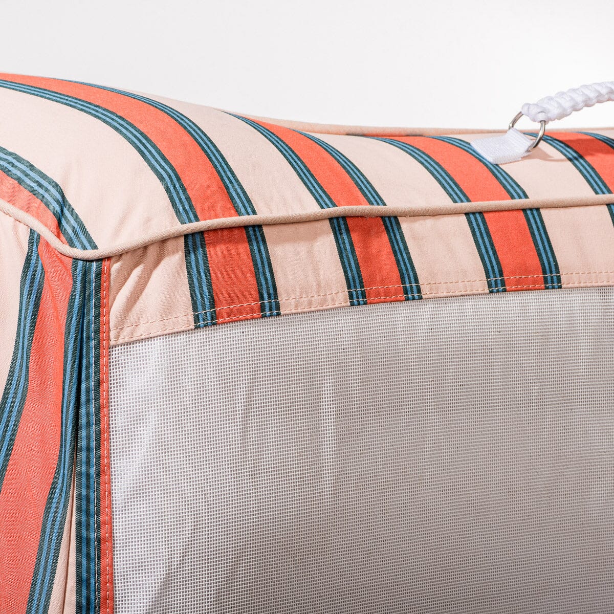 The XL Pool Lounger - Bistro Dusty Pink Stripe Pool Lounger Business & Pleasure Co Aus