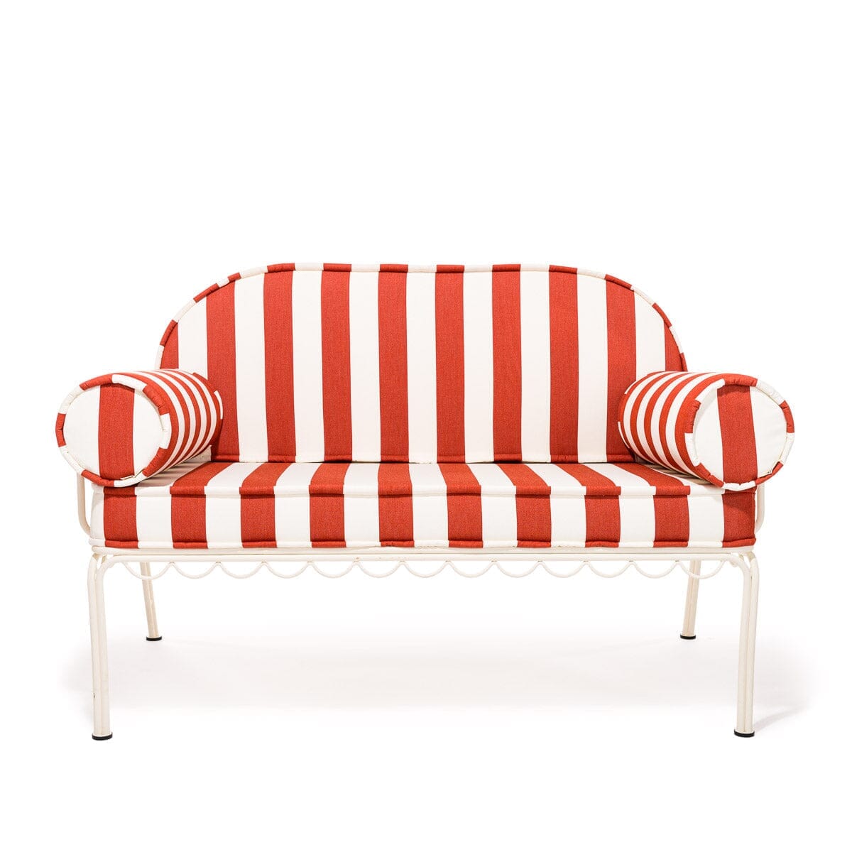 The Al Fresco Love Seat Slip Cover Set - Crew Le Sirenuse Stripe Al Fresco Love Seat Slip Cover Set Business & Pleasure Co.
