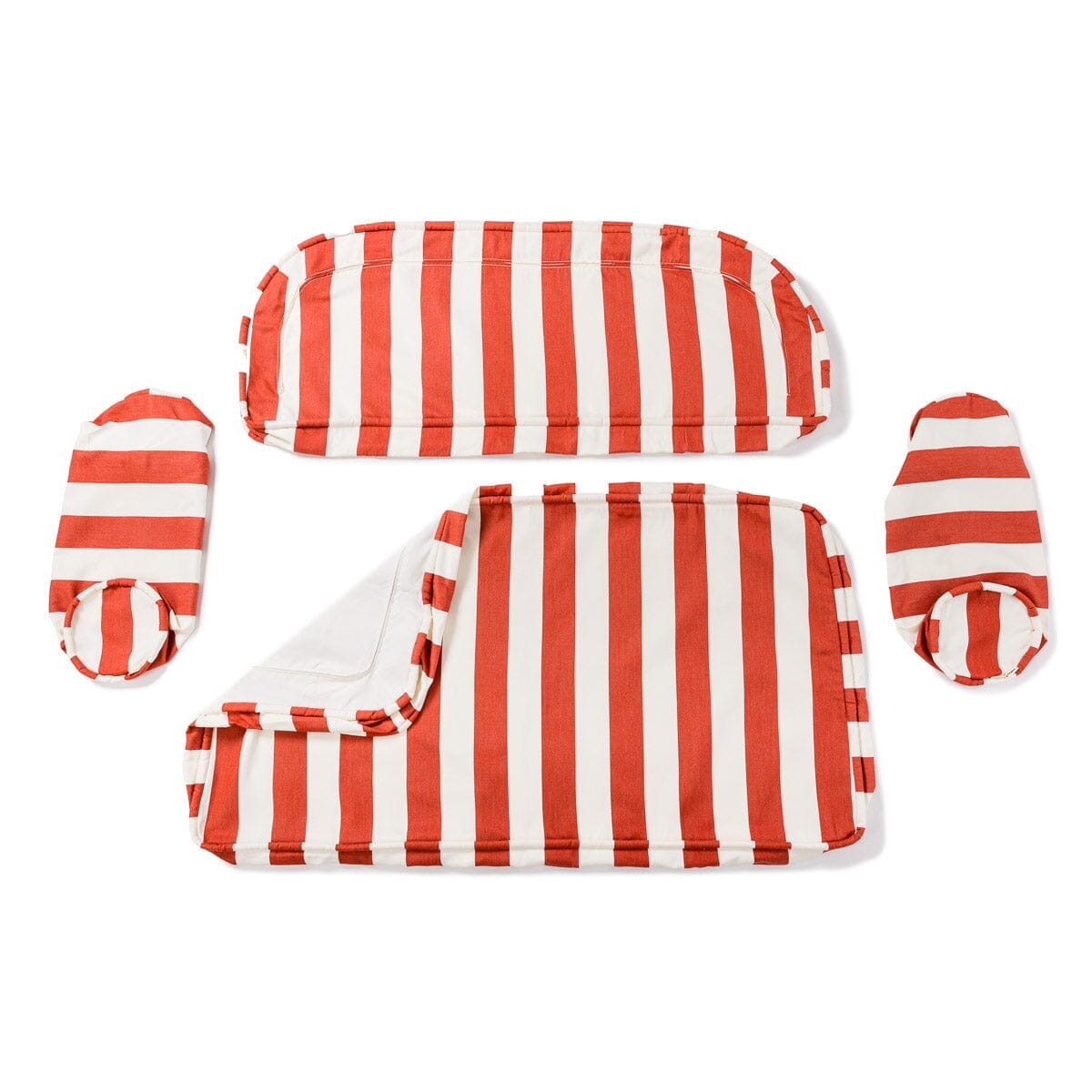 The Al Fresco Love Seat Slip Cover Set - Crew Le Sirenuse Stripe Al Fresco Love Seat Slip Cover Set Business & Pleasure Co.