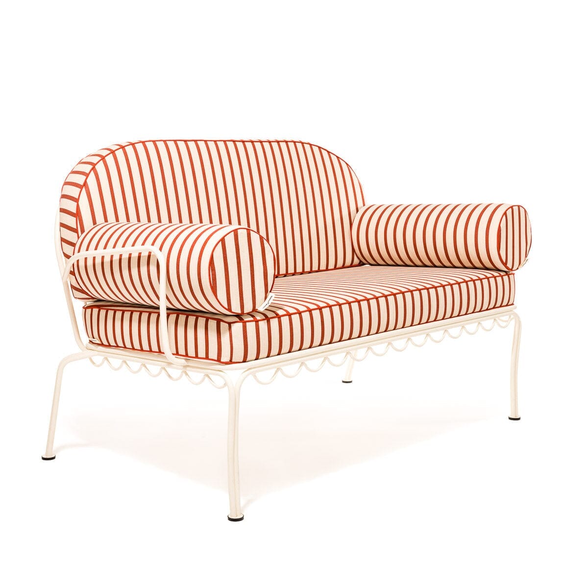 The Al Fresco Love Seat Slip Cover Set - Monaco Le Sirenuse Stripe Al Fresco Love Seat Slip Cover Set Business & Pleasure Co.