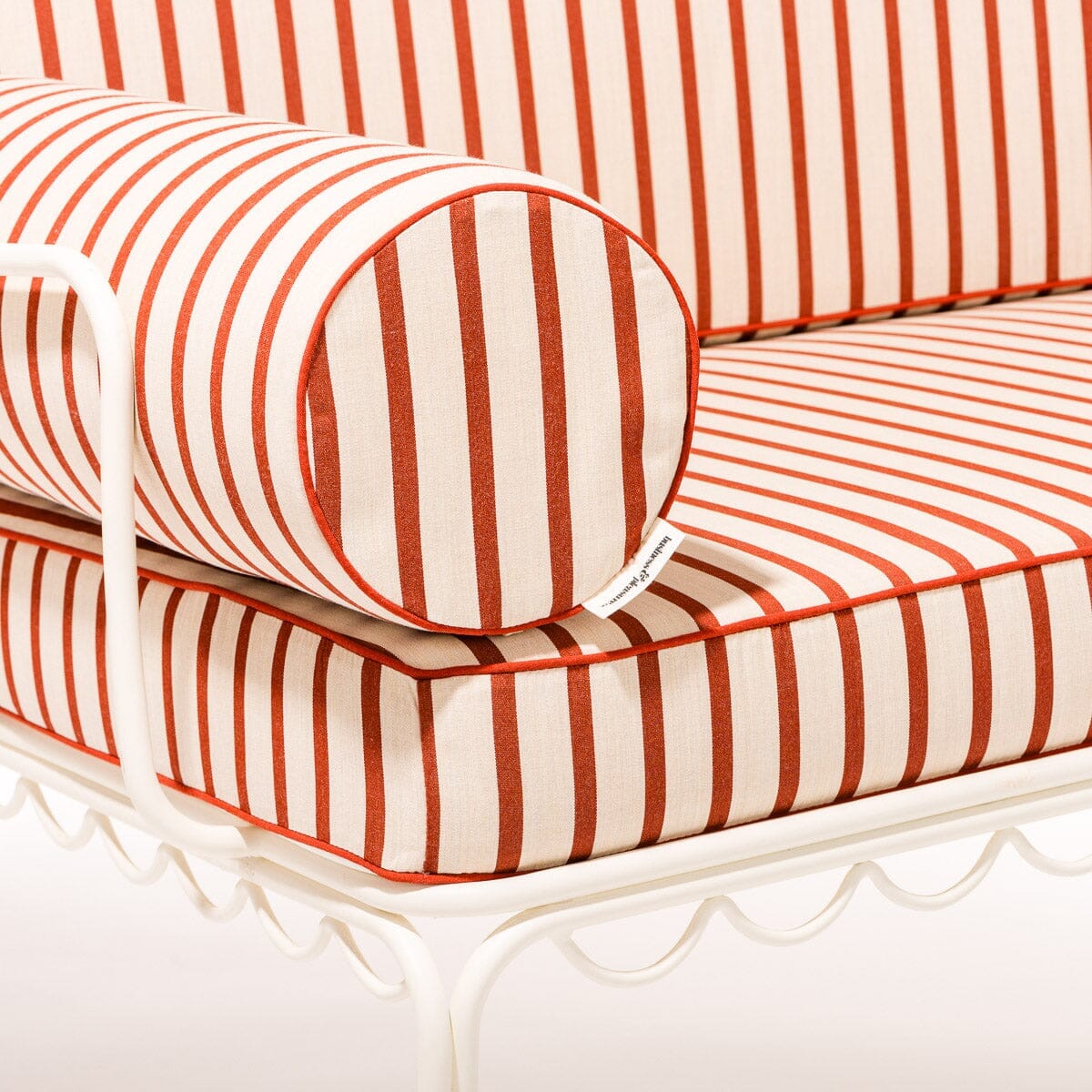 The Al Fresco Love Seat Slip Cover Set - Monaco Le Sirenuse Stripe Al Fresco Love Seat Slip Cover Set Business & Pleasure Co.