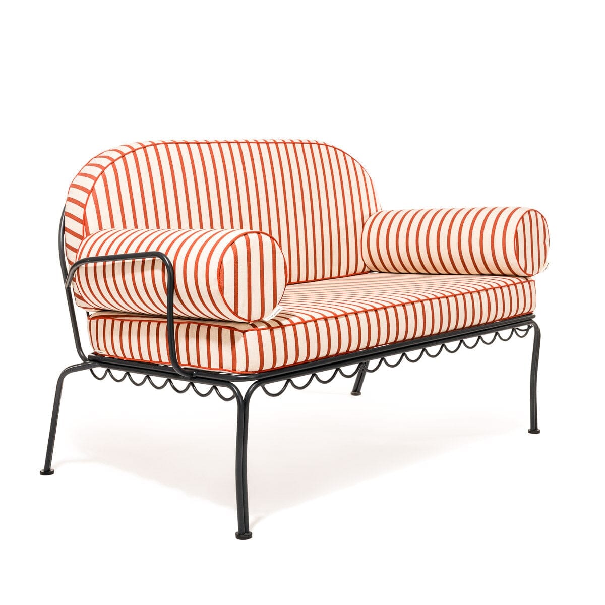 The Al Fresco Love Seat Slip Cover Set - Monaco Le Sirenuse Stripe Al Fresco Love Seat Slip Cover Set Business & Pleasure Co.