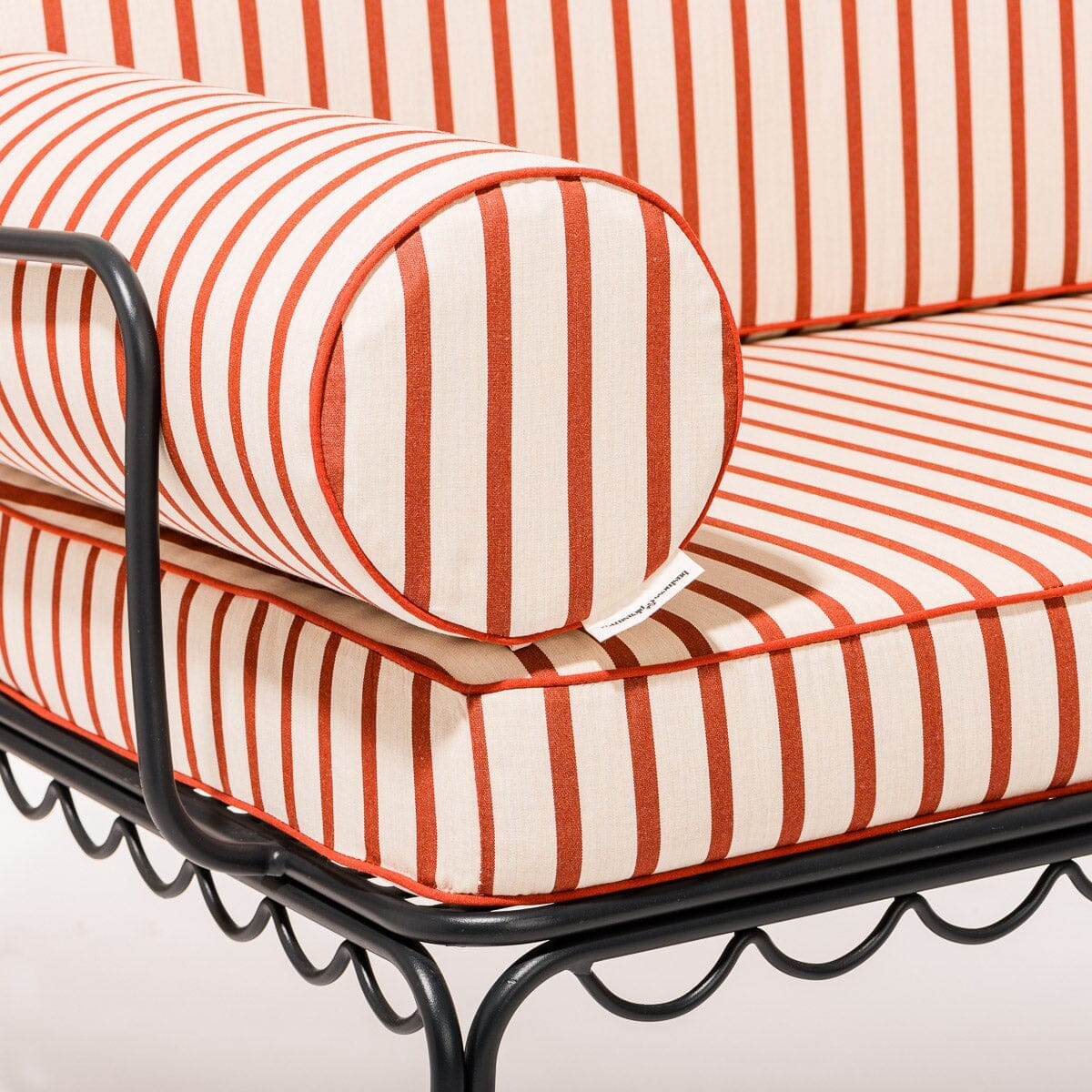 The Al Fresco Love Seat Slip Cover Set - Monaco Le Sirenuse Stripe Al Fresco Love Seat Slip Cover Set Business & Pleasure Co.