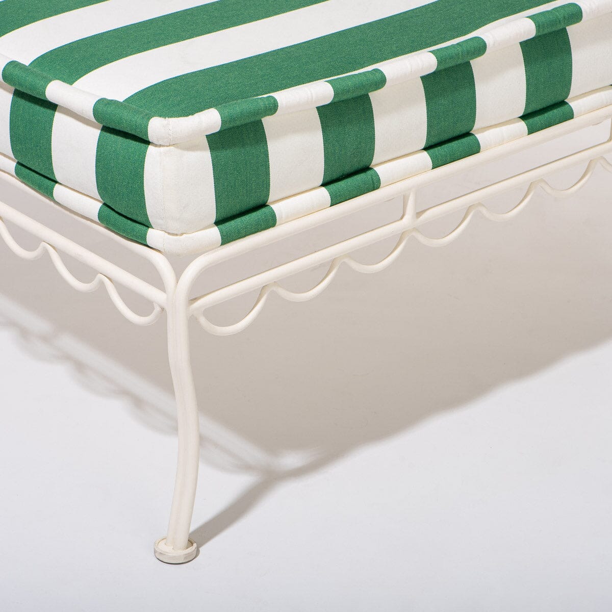 The Sun Lounger Slip Cover - Crew Canyon Green Stripe Sun Lounger Slip Cover Business & Pleasure Co.