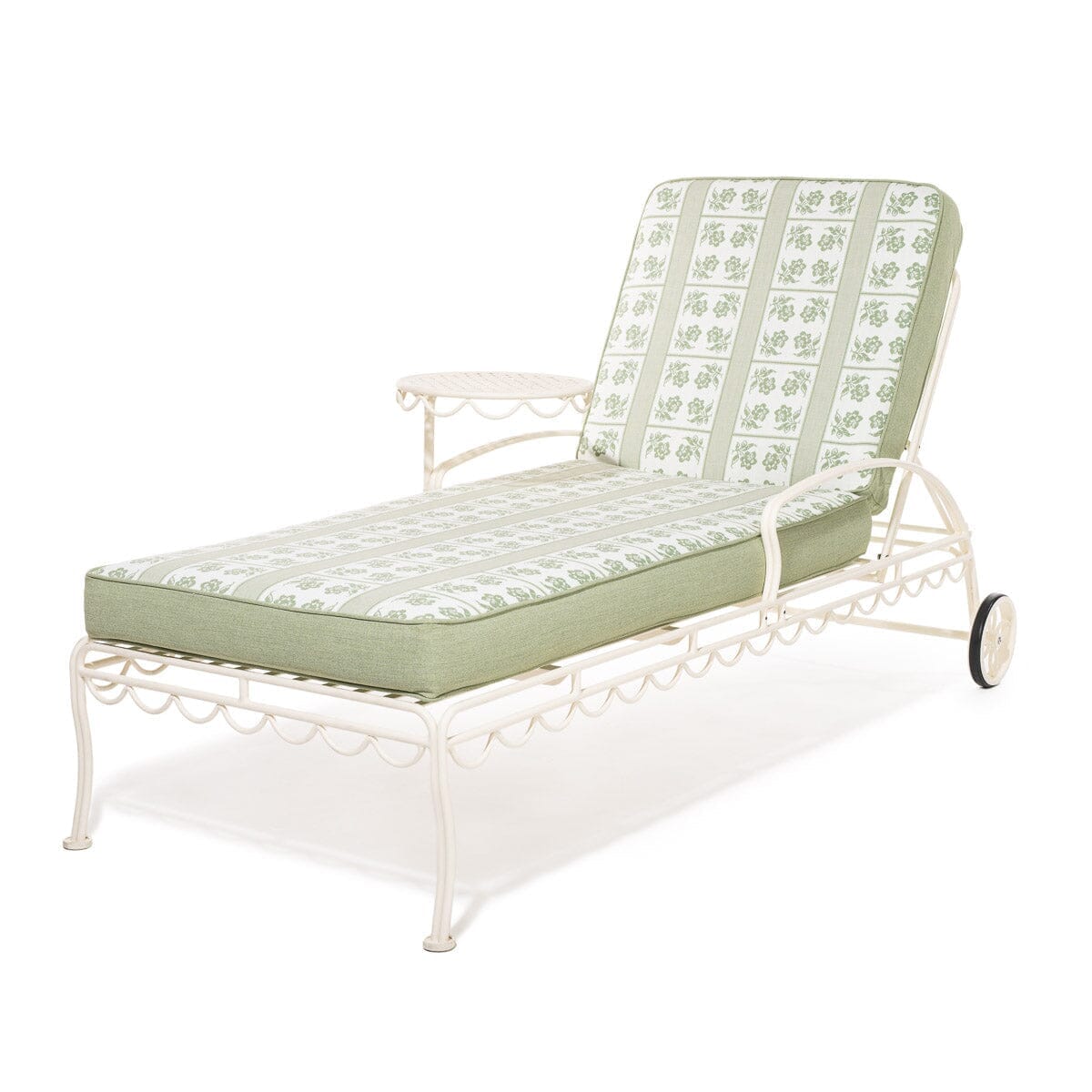 The Sun Lounger Slip Cover x Julia Berolzheimer in Jacquard Green Sun Lounger Slip Cover B&P Co. x Julia Berolzheimer