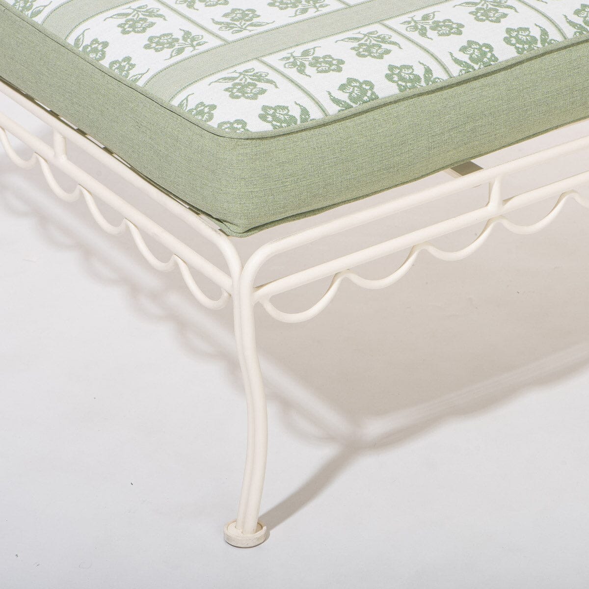 The Sun Lounger Slip Cover x Julia Berolzheimer in Jacquard Green Sun Lounger Slip Cover B&P Co. x Julia Berolzheimer