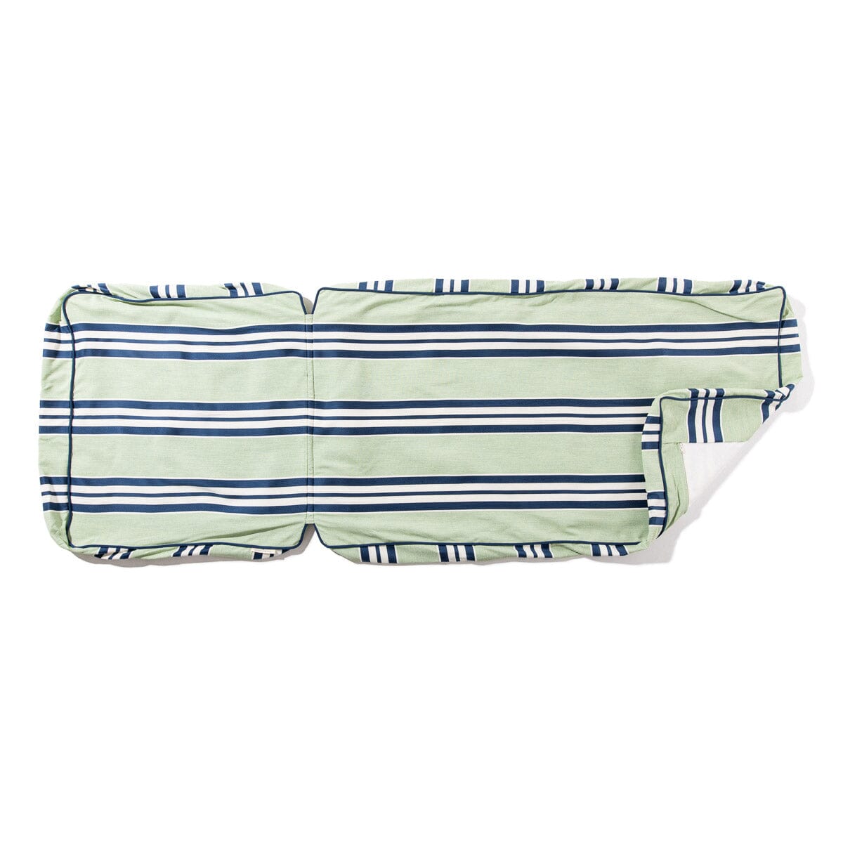The Al Fresco Sun Lounger x Julia Berolzheimer in Green Stripes | Vintage Black Frame Al Fresco Sun Lounger Kit B&P x Julia Berolzheimer