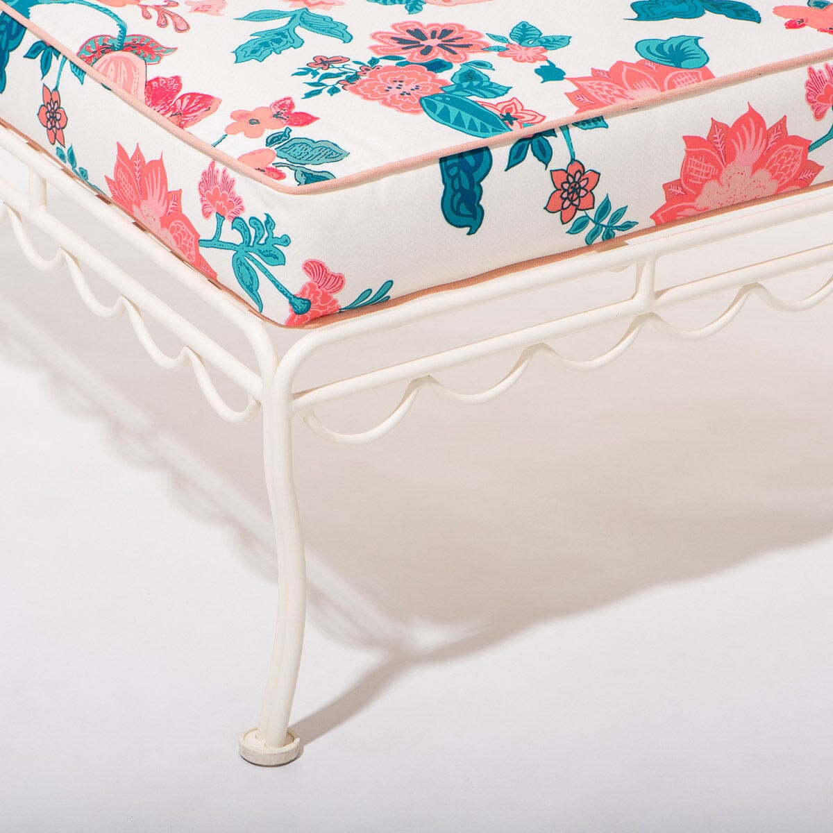 The Sun Lounger Slip Cover - Paisley Bay Palm Pink Sun Lounger Slip Cover Business & Pleasure Co Aus