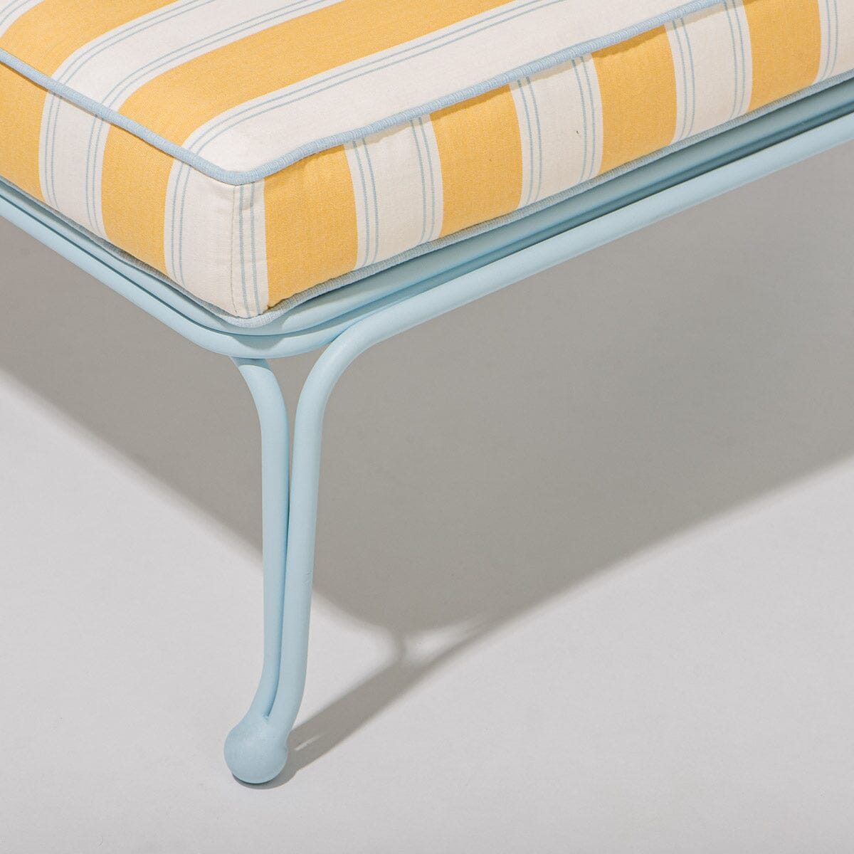 The Sun Lounger Slip Cover - Tuuli Stripe Yellow Sun Lounger Slip Cover Business & Pleasure Co.