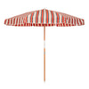 Swatch for The Amalfi Umbrella - Bistro Dusty Pink Stripe