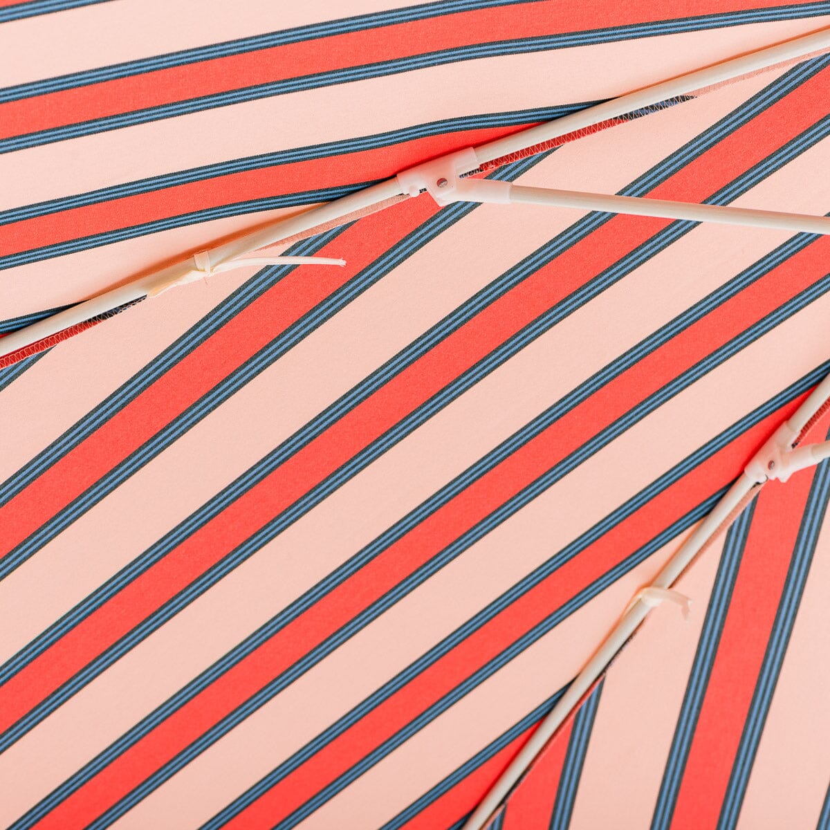The Amalfi Umbrella - Bistro Dusty Pink Stripe Amalfi Umbrella Business & Pleasure Co Aus