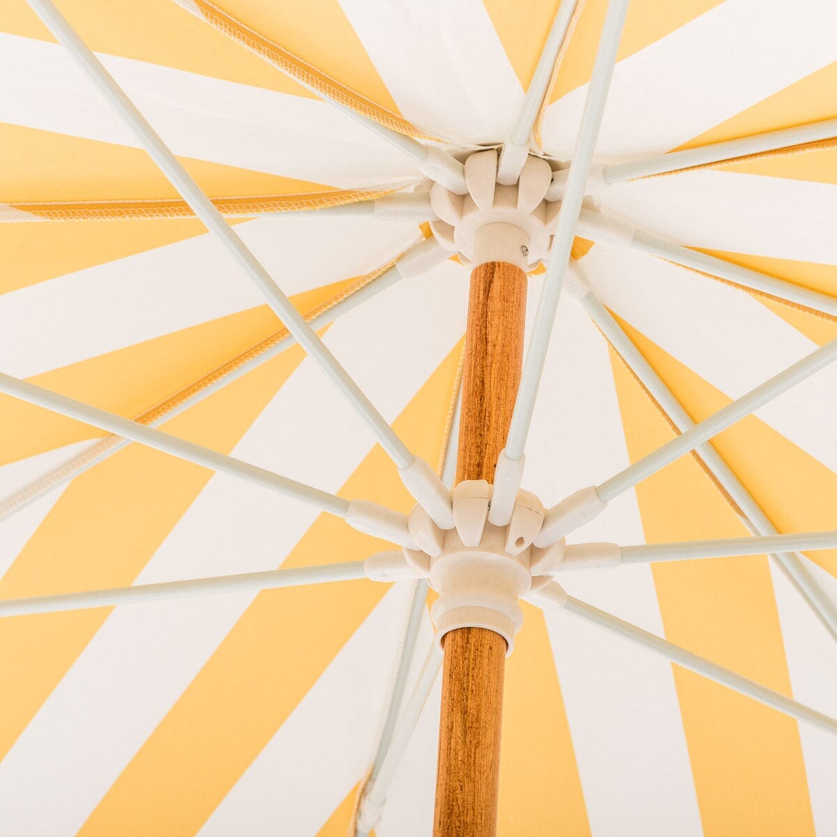 The Amalfi Umbrella - Crew Mimosa Yellow Stripe Amalfi Umbrella Business & Pleasure Co.