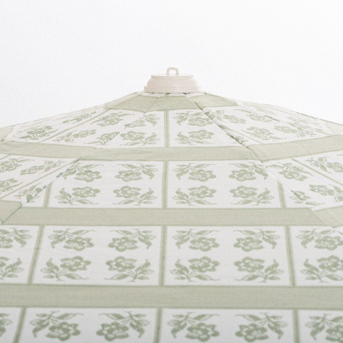 The Amalfi Umbrella x Julia Berolzheimer in Jacquard Green Amalfi Umbrella B&P Co. x Julia Berolzheimer