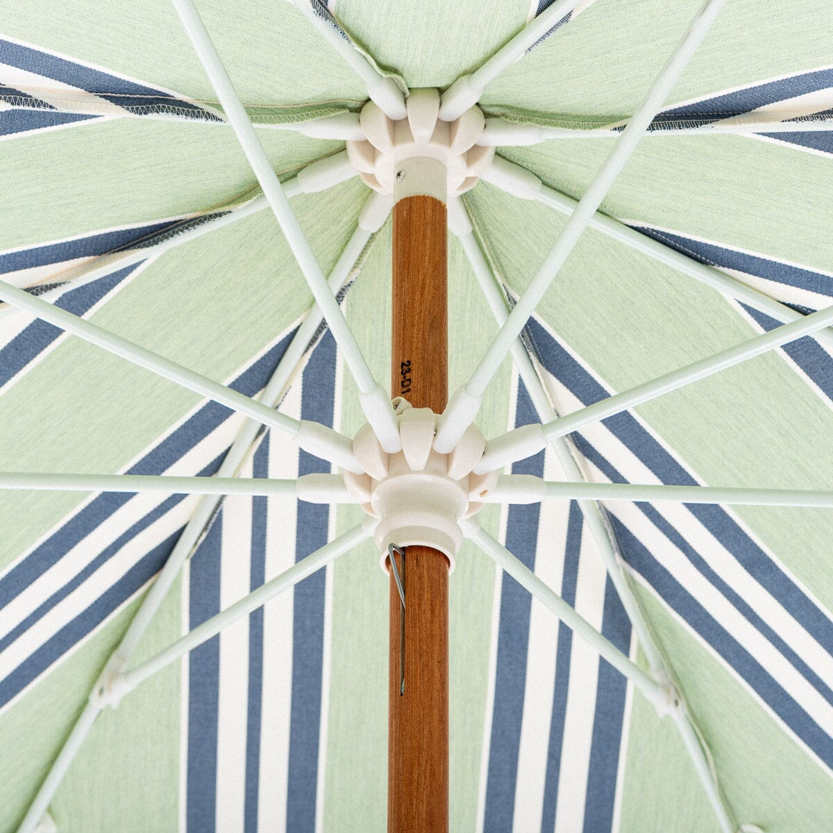 The Amalfi Umbrella x Julia Berolzheimer in Green Stripes Amalfi Umbrella B&P Co. x Julia Berolzheimer