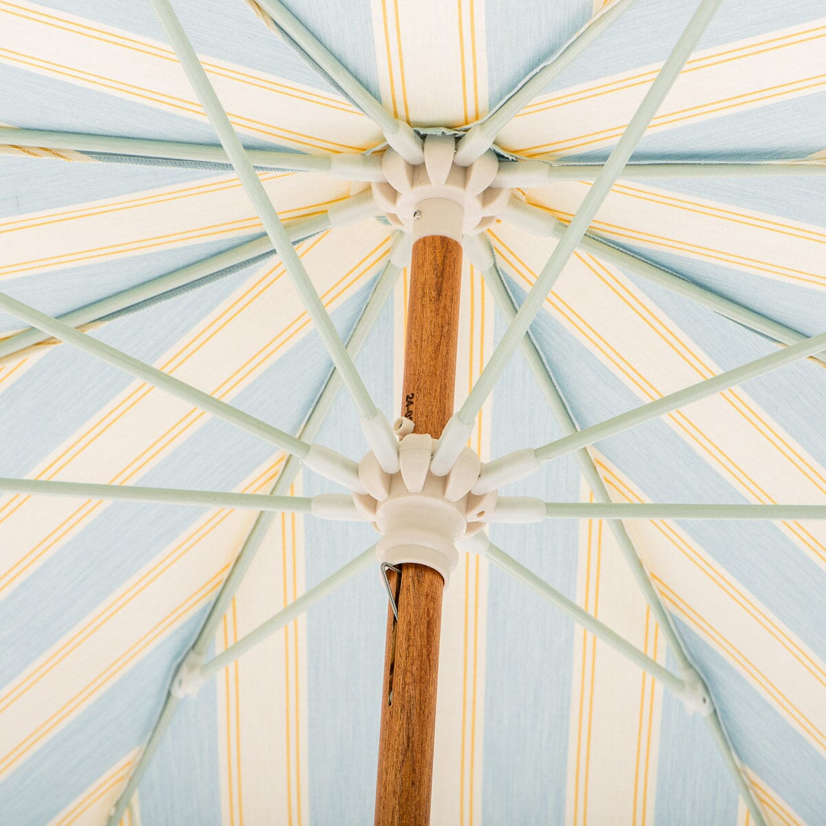 The Amalfi Umbrella - Tuuli Stripe Blue Amalfi Umbrella Business & Pleasure Co.