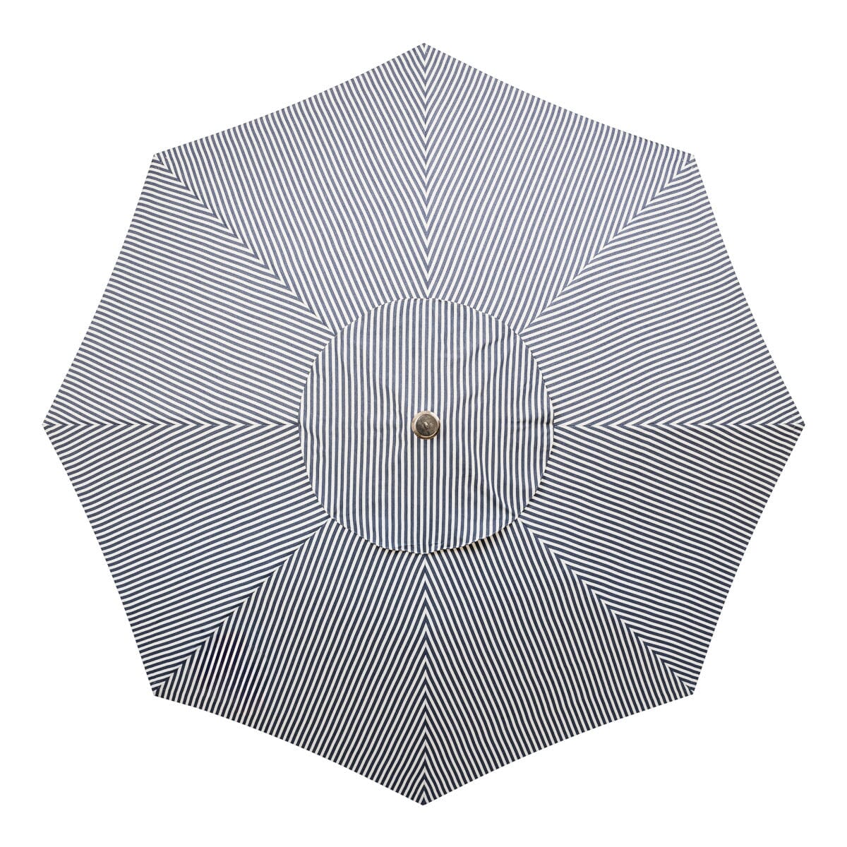 The Club Umbrella - Lauren's Navy Stripe Beach Club Umbrella Business & Pleasure Co Aus