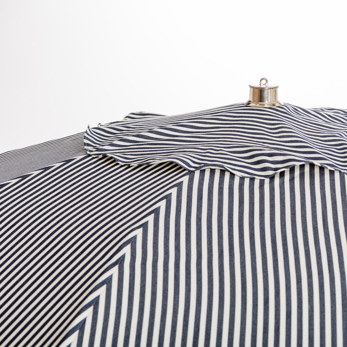 The Club Umbrella - Lauren's Navy Stripe Beach Club Umbrella Business & Pleasure Co Aus