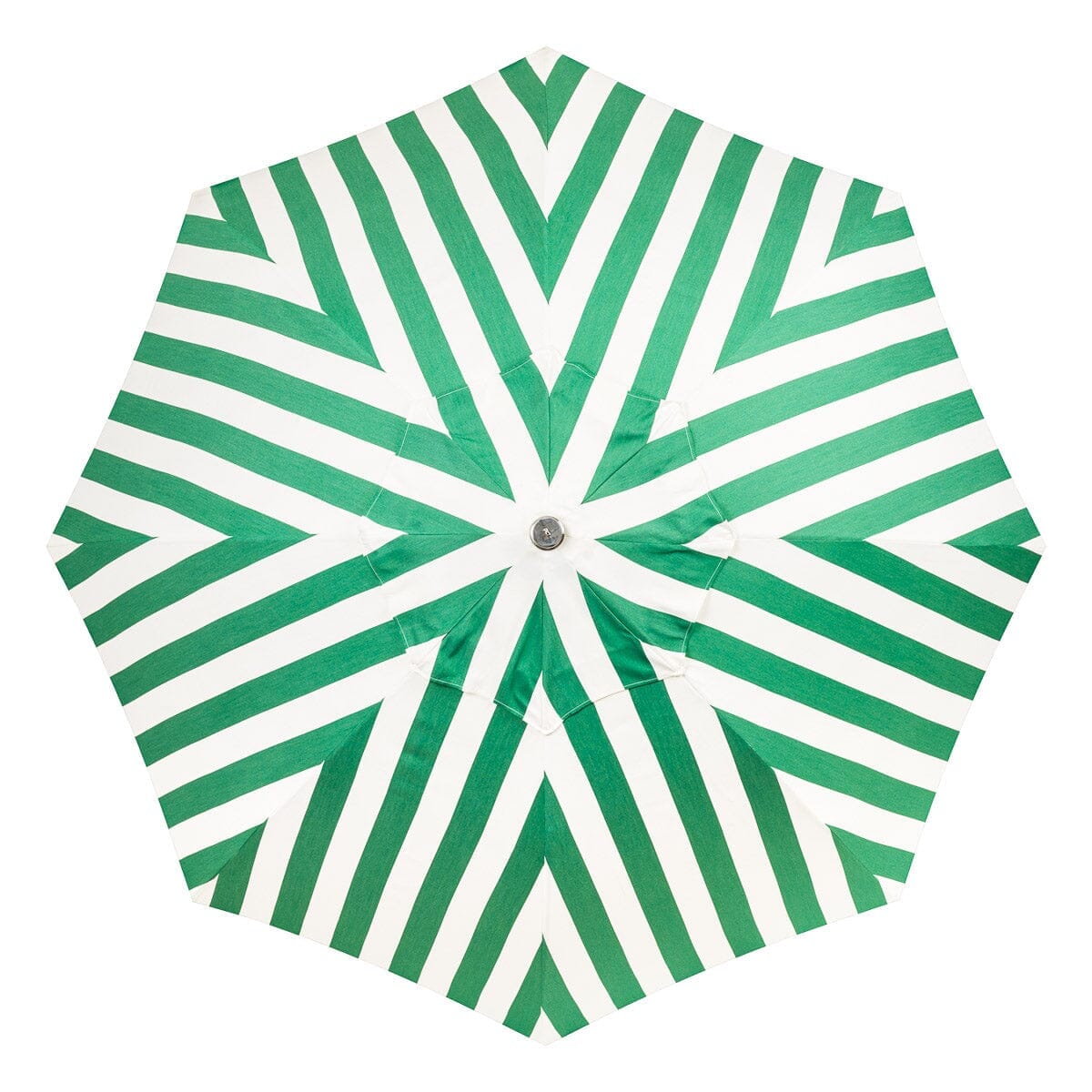 The Patio Umbrella - Crew Canyon Green Stripe Patio Umbrella Business & Pleasure Co.
