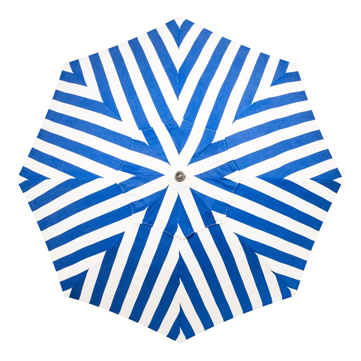 The Patio Umbrella - Crew Mediterranean Blue Stripe Patio Umbrella Business & Pleasure Co.