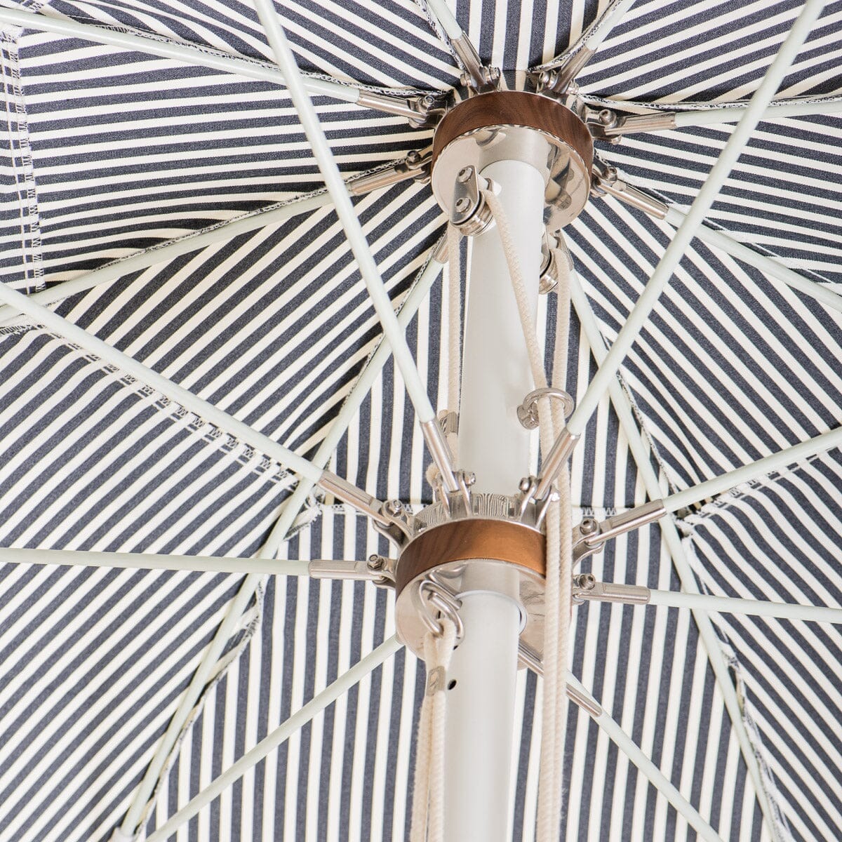 The Patio Umbrella - Lauren's Navy Stripe Patio Umbrella Business & Pleasure Co Aus