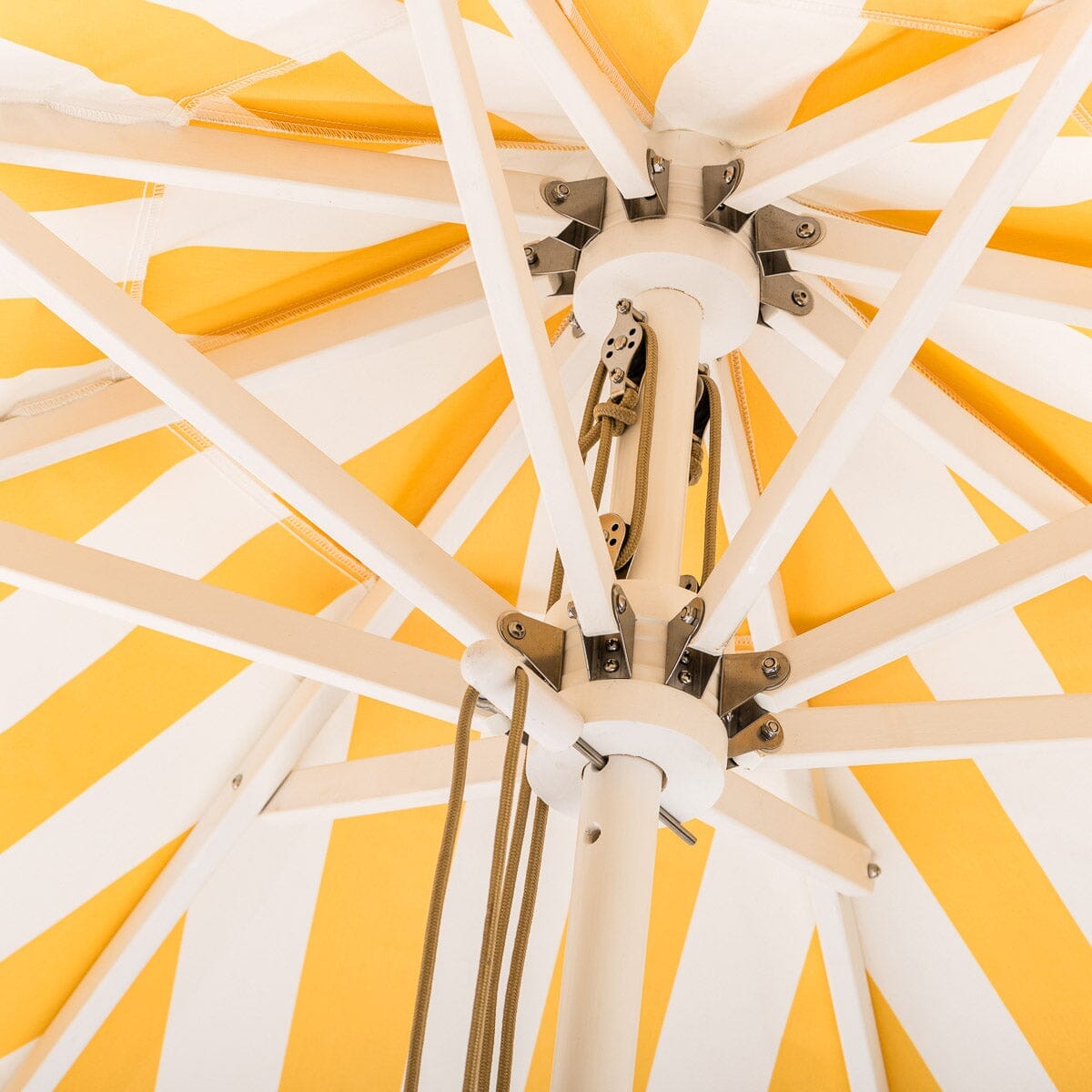 The Market Umbrella - Crew Mimosa Yellow Stripe Market Umbrella Business & Pleasure Co.
