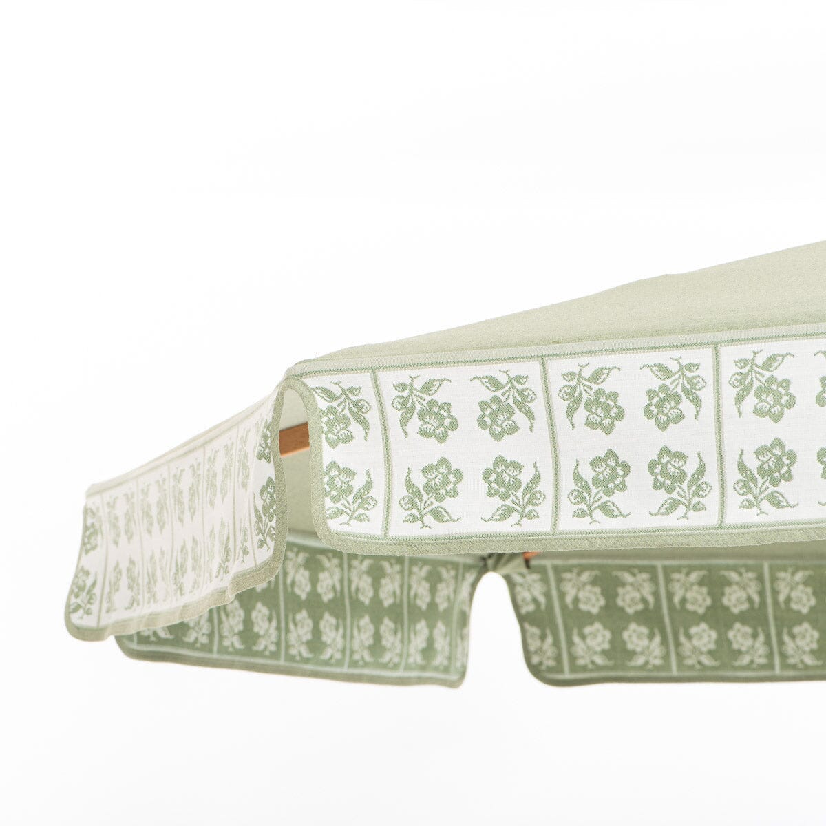 The Market Umbrella x Julia Berolzheimer in Jacquard Green Market Umbrella B&P Co. x Julia Berolzheimer