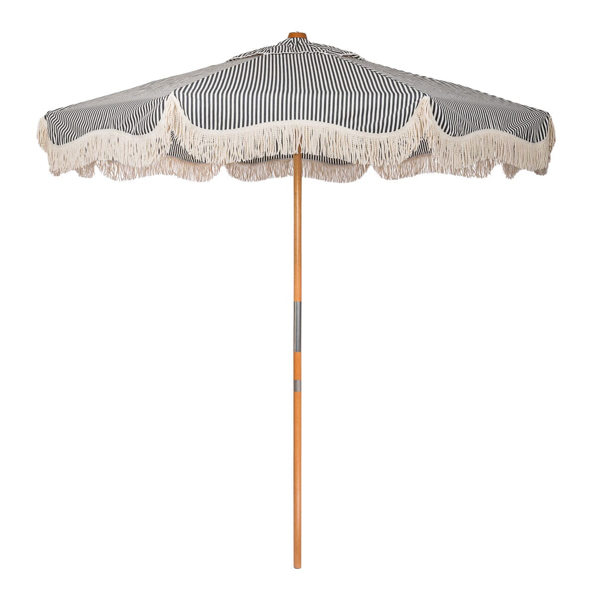 The Market Umbrella - Lauren's Navy Stripe Market Umbrella Business & Pleasure Co 