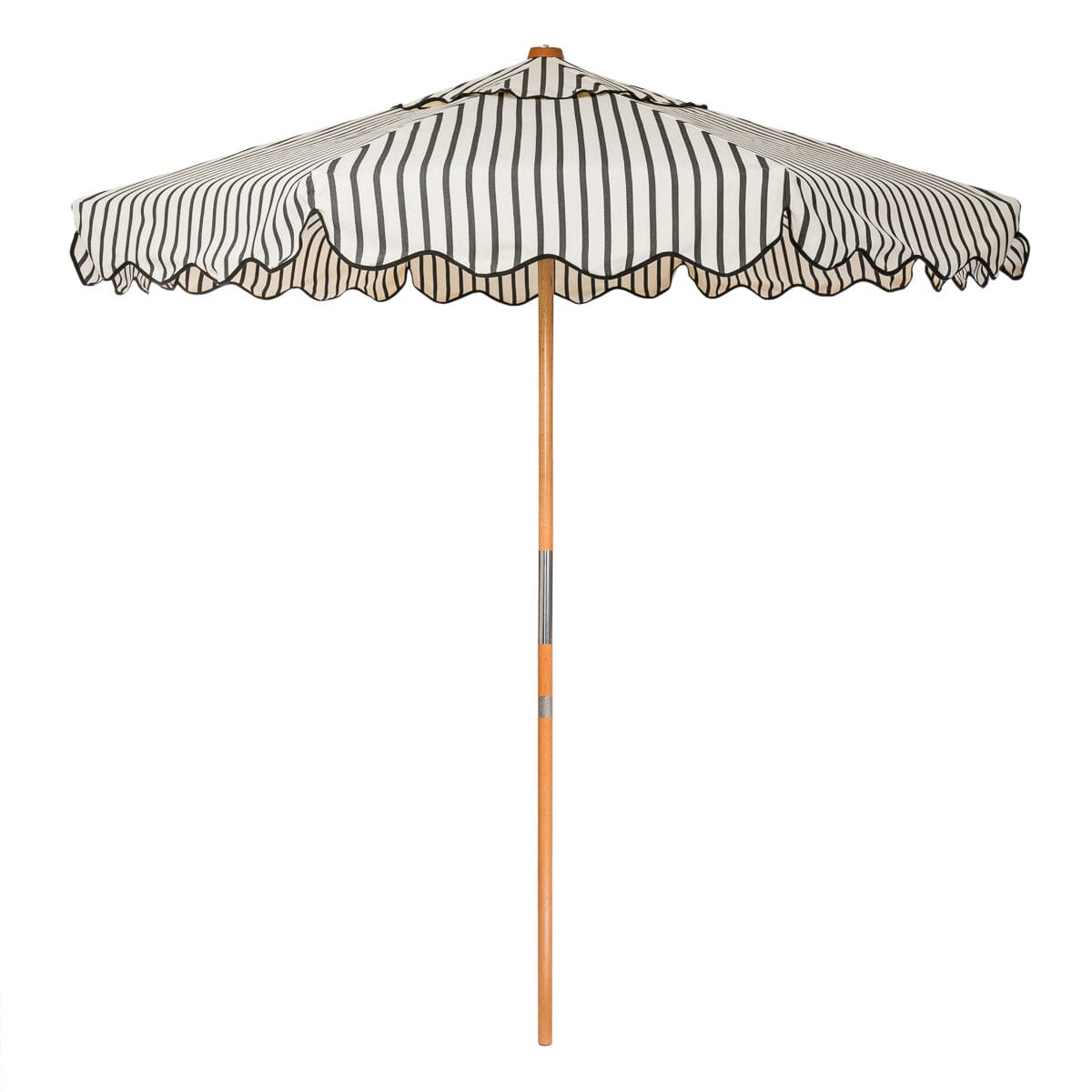 The Market Umbrella - Monaco Black Stripe Market Umbrella Business & Pleasure Co Aus