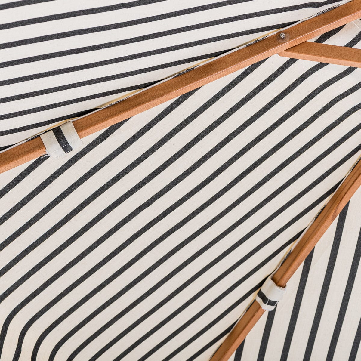 The Market Umbrella - Monaco Black Stripe Market Umbrella Business & Pleasure Co Aus