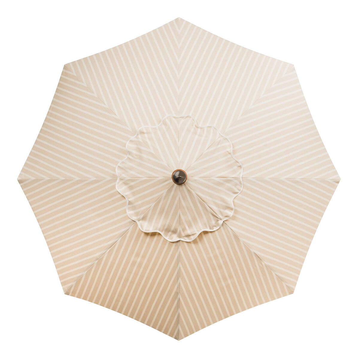 The Market Umbrella - Monaco Natural Stripe Market Umbrella Business & Pleasure Co Aus