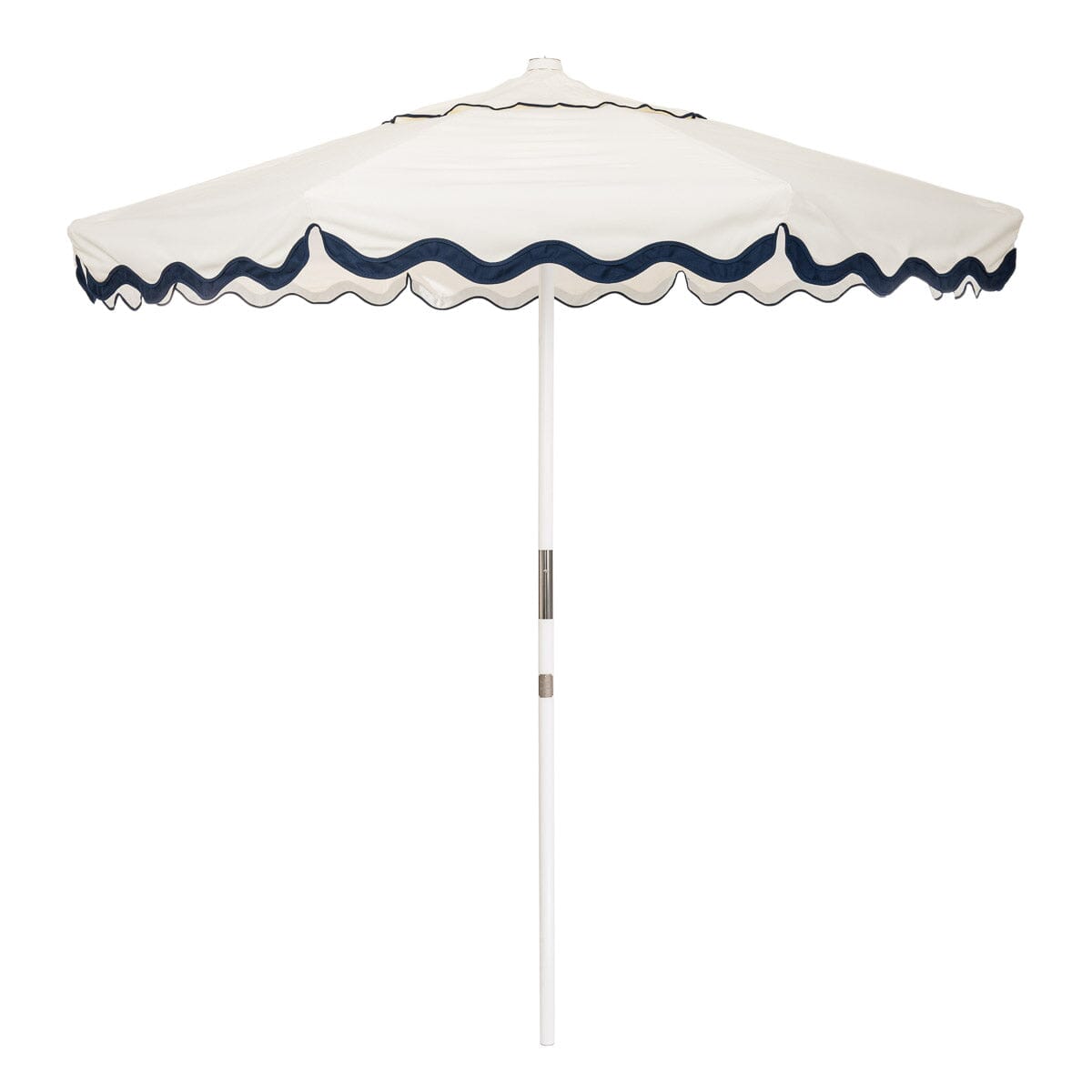 The Market Umbrella - Rivie White Market Umbrella Business & Pleasure Co Aus