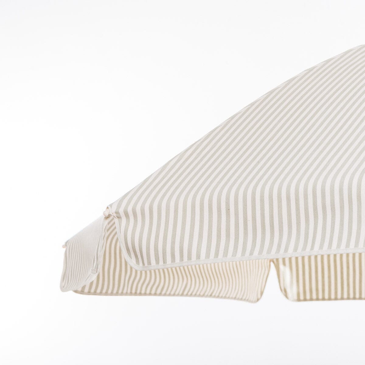 The Rio Fringed Umbrella - Lauren's Sage Stripe Rio Umbrella Business & Pleasure Co Aus