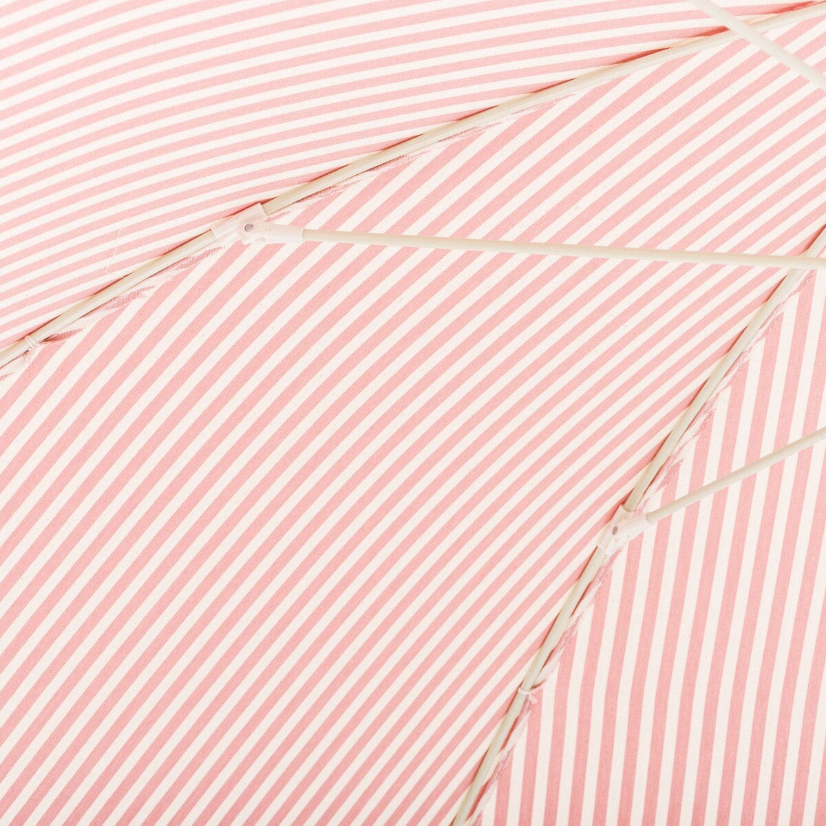 The Rio Fringed Umbrella - Lauren's Pink Stripe Rio Umbrella Business & Pleasure Co Aus