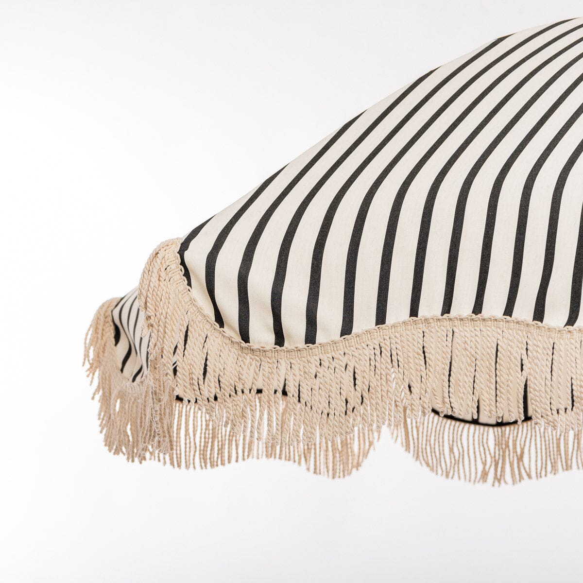 The Premium Beach Umbrella - Monaco Black Stripe Premium Beach Umbrella Business & Pleasure Co Aus