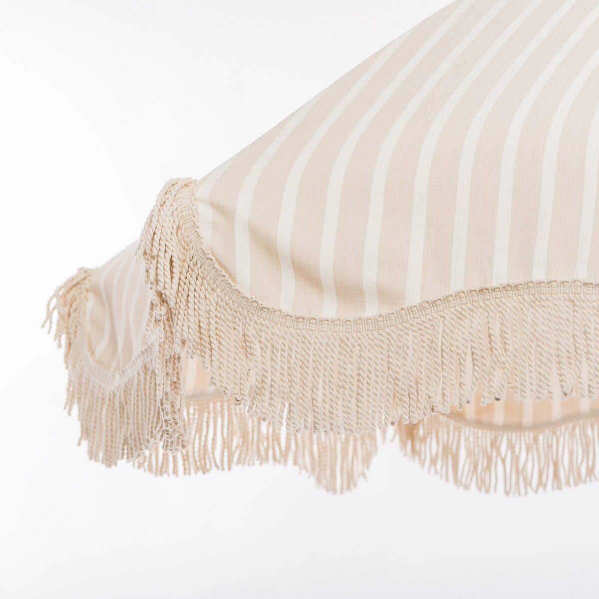 The Premium Beach Umbrella - Monaco Natural Stripe Premium Beach Umbrella Business & Pleasure Co Aus