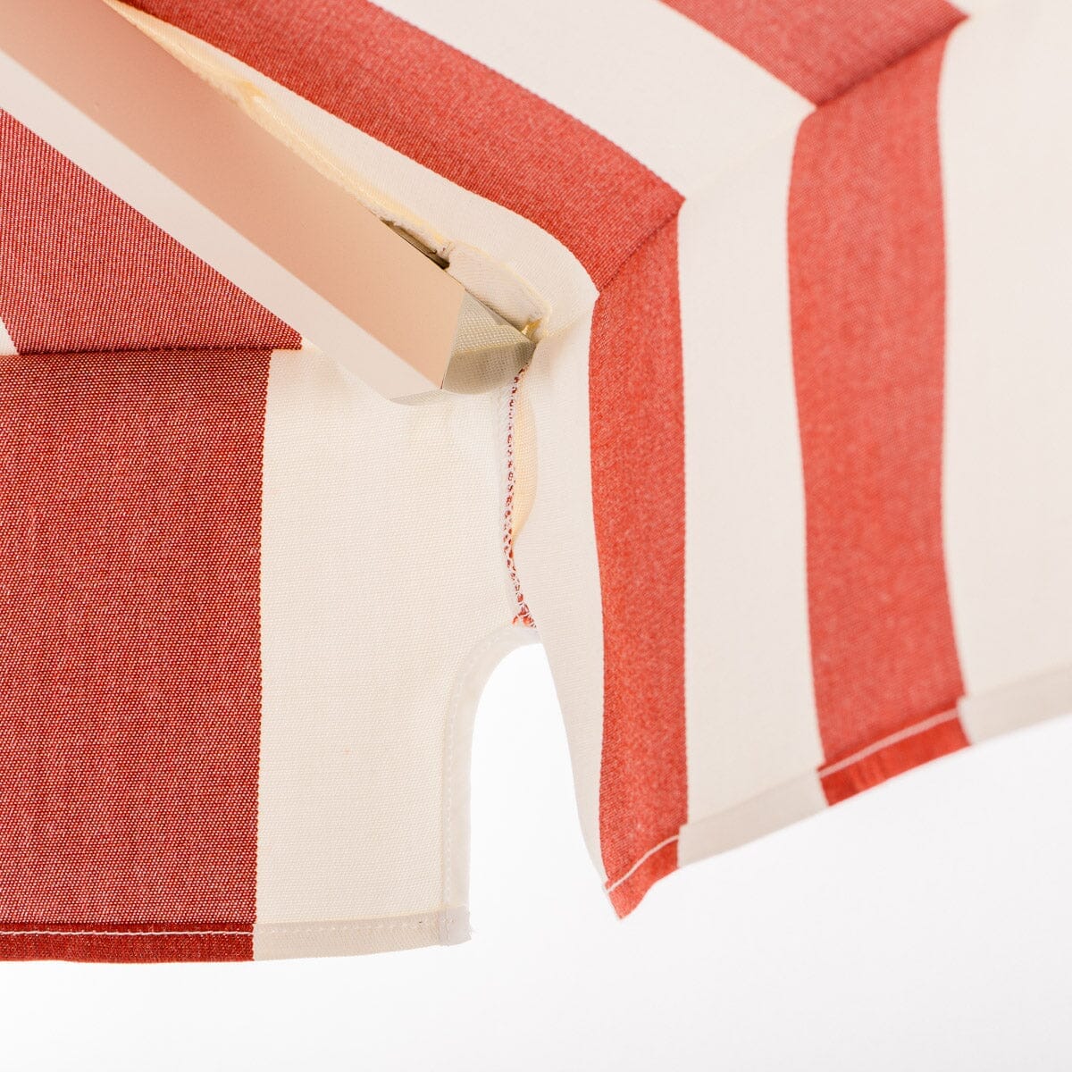 The Resort Market Umbrella in Crew Le Sirenuse Stripe | 8' Antique White Frame Resort Market Umbrella Kit Business & Pleasure Co.