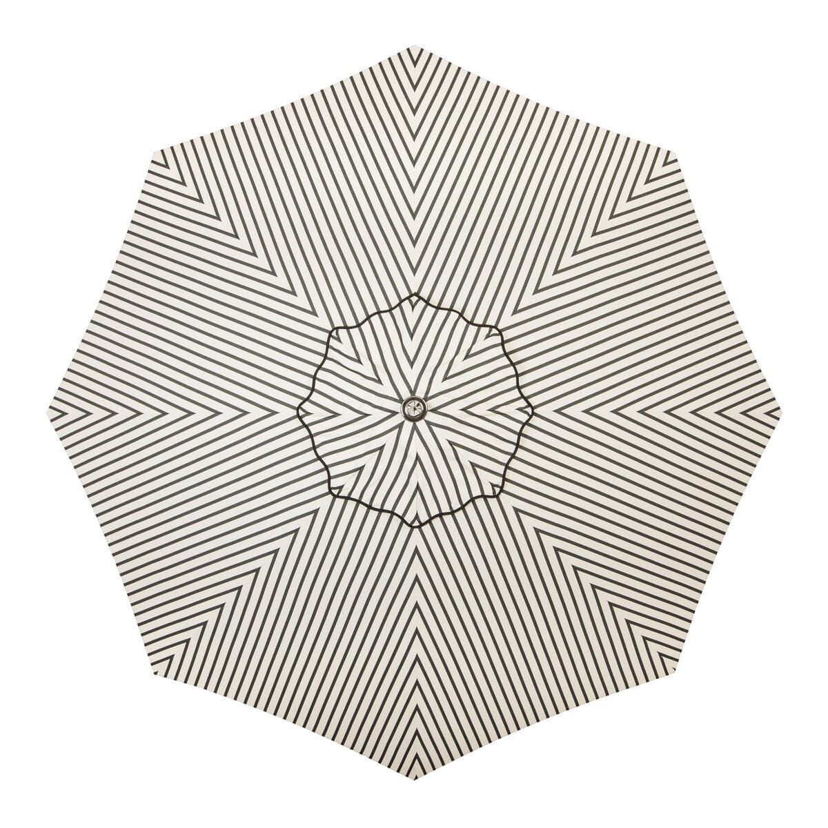 The Resort Market Umbrella - Octagon - Canopy 10' - Monaco Black Stripe Resort Market Umbrella Canopy Business & Pleasure Co.